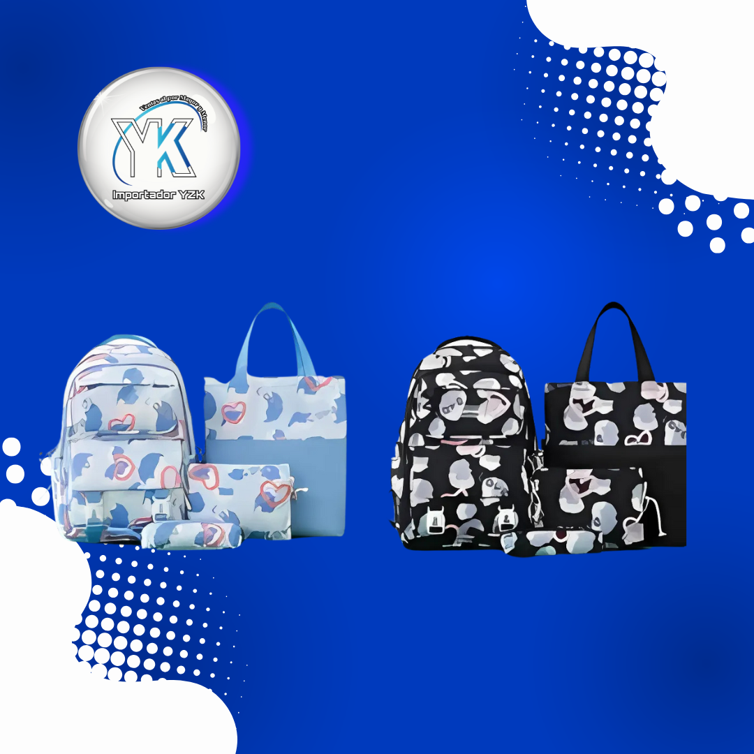 MOCHILA SET DE 4 PIEZAS