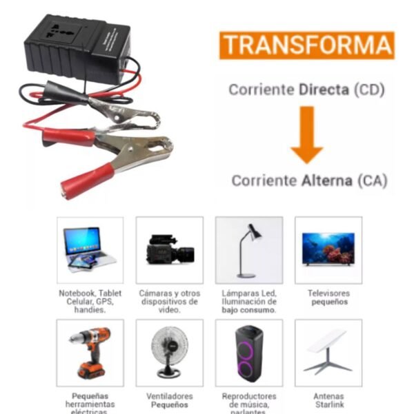 INVERSOR DE CORRIENTE 12V A 110V - Imagen 4