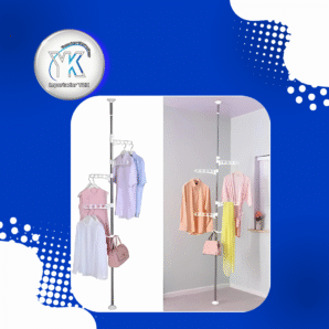 PERCHERO Y ORGANIZADOR PARA COLGAR ROPA DE PIE A TECHO