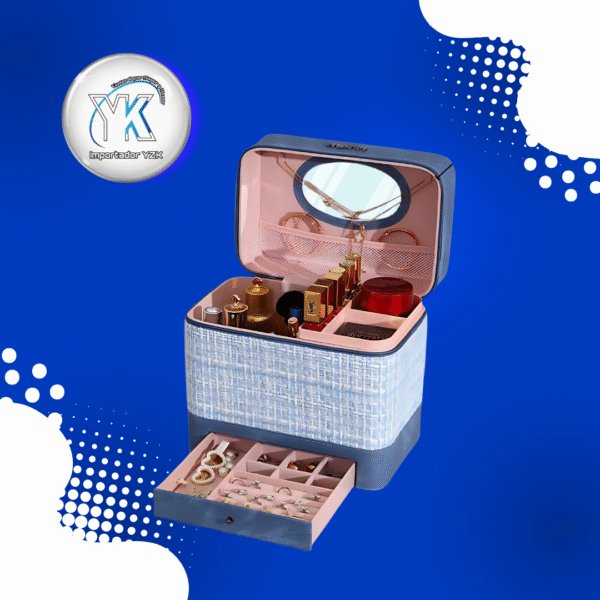 ORGANIZADOR DE COSMETICOS MALETA DE DOBLE CAPA