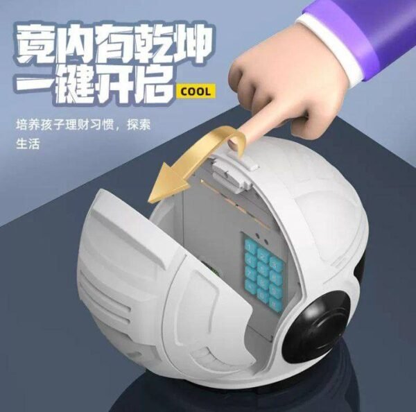 ALCANCIA PARA NIÑAS Y NIÑOS CON FORMA DE CASCO - Imagen 4