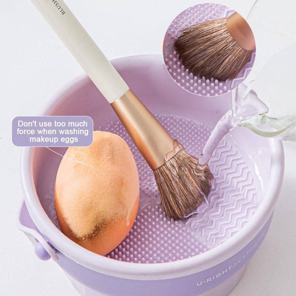 CESTA DE SILICONA PARA LIMPIEZA DE BROCHAS DE MAQUILLAJE - Imagen 4