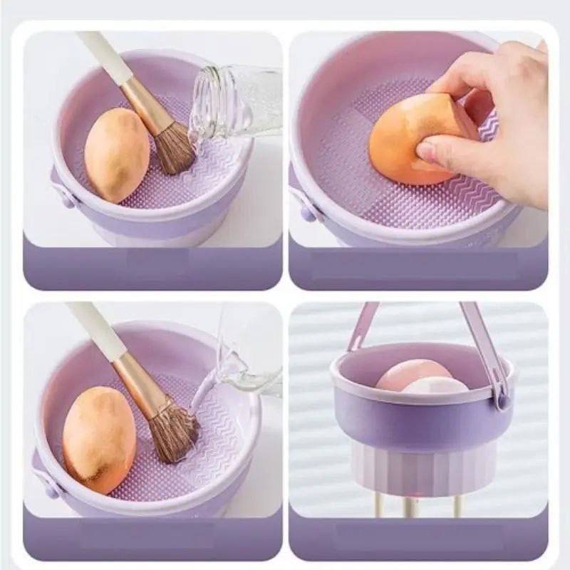 CESTA DE SILICONA PARA LIMPIEZA DE BROCHAS DE MAQUILLAJE - Imagen 2