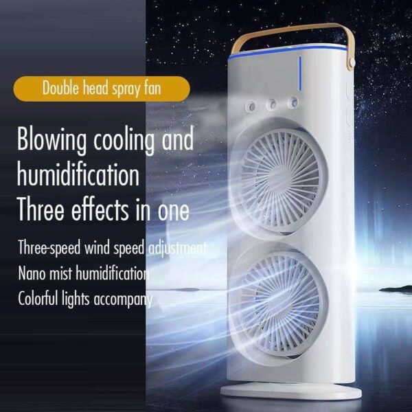 VENTILADOR Y PULVERIZADOR DE DOBLE CABEZA - Imagen 4