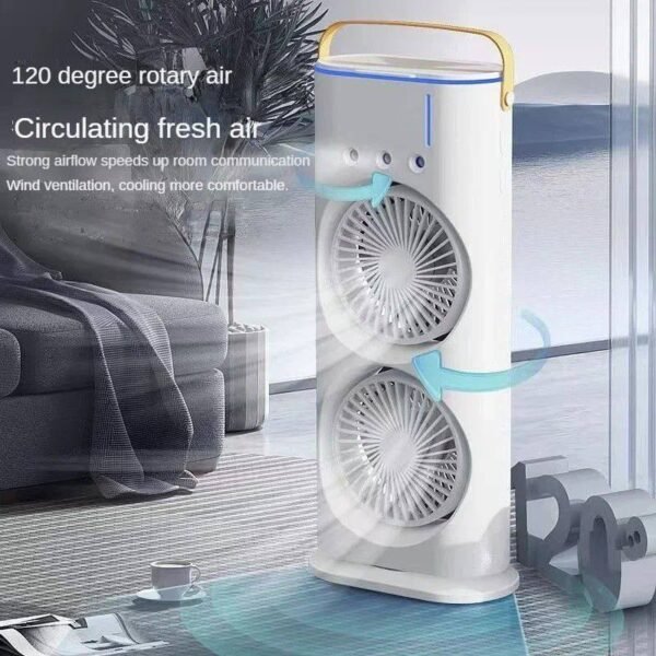 VENTILADOR Y PULVERIZADOR DE DOBLE CABEZA - Imagen 2