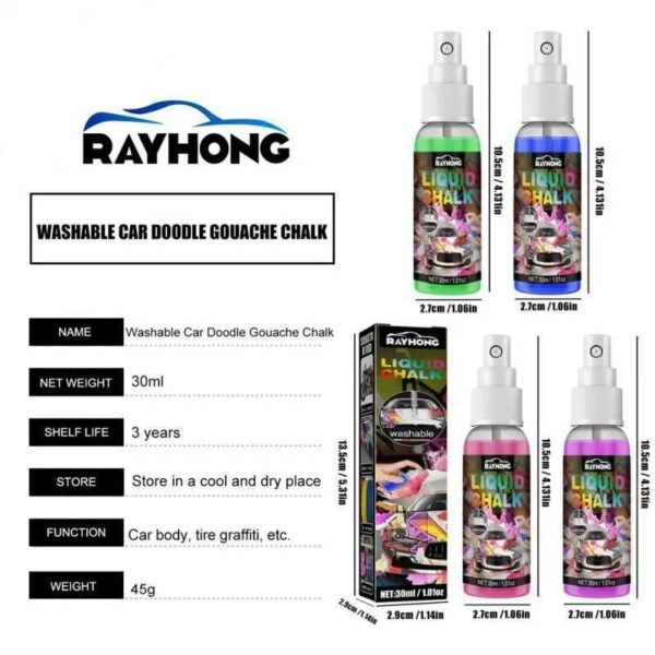 SPRAY LAVABLE PARA GRAFFITI DE COCHE - Imagen 3