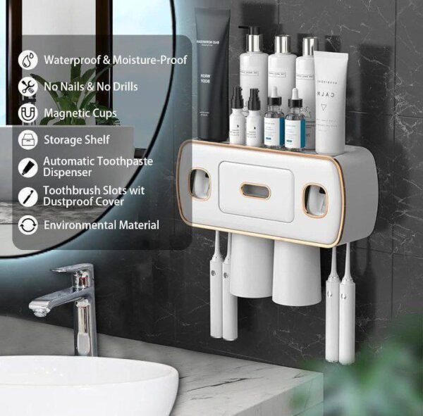 SOPORTE PEGADO A LA PARED PARA CEPILLO DE DIENTES - Imagen 4
