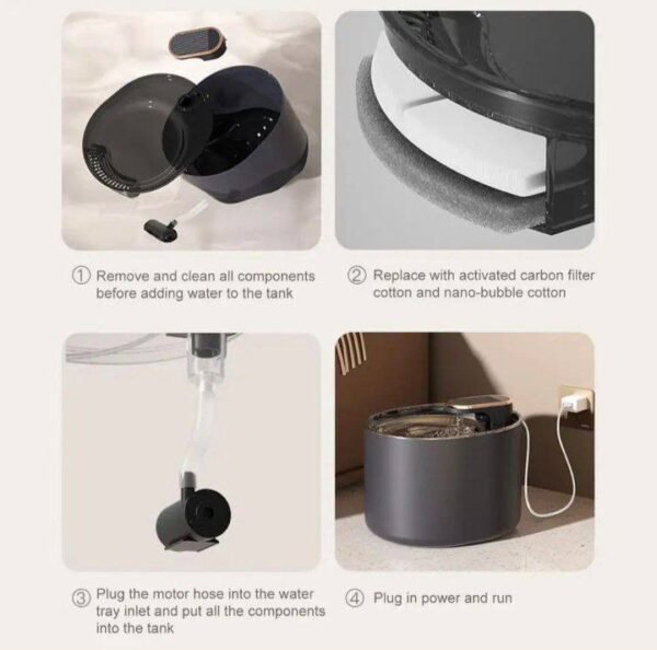 FUENTE DE AGUA AUTOMATICO PARA MASCOTAS - Imagen 3