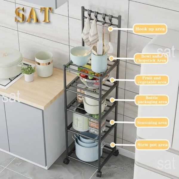 ESTANTE DE 6 NIVELES PARA BAÑO O COCINA - Imagen 4